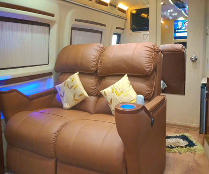 7 seater premium vanity van hire film shot in delhi india