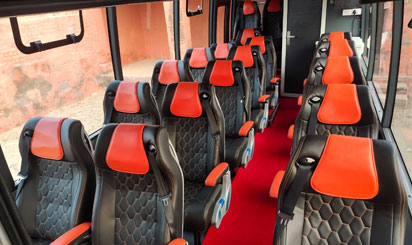 9+1 force urbania luxury van with 1x1 modified seats hire delhi