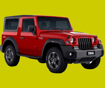 mahindra thar car hire in delhi